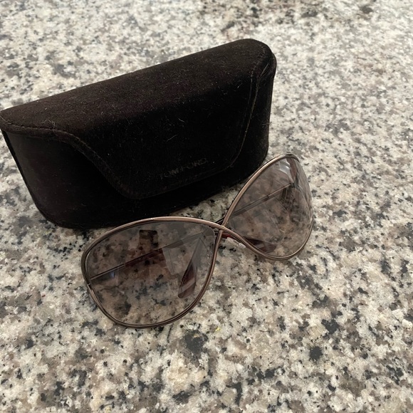 Authentic Tom Ford Miranda Dark Bronze/Brown Gradient Women's Sunglasses - Picture 1 of 6